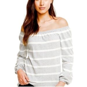 Chaser Off the Shoulder Striped Top